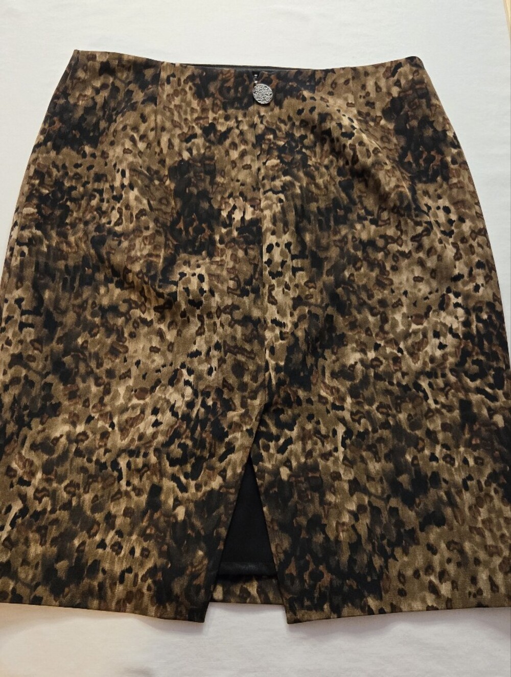 Elie Tahari Animal Print Pencil Skirt Size 4 - Picture 2 of 6